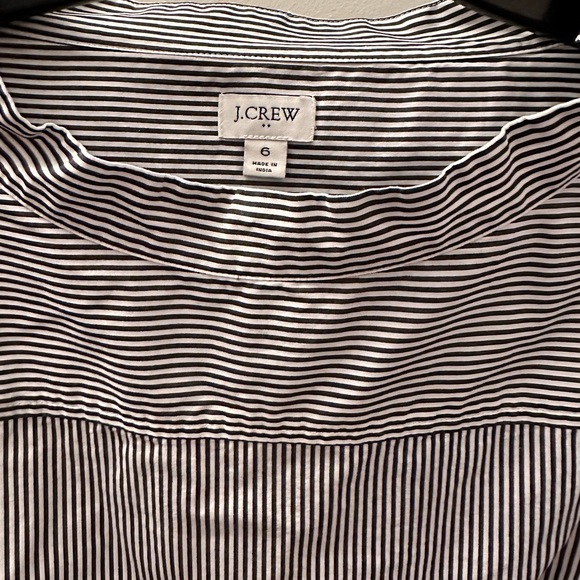 J. CREW STRIP BUTTON SHOULDER LONG SLEEVE TOP - Picture 3 of 4